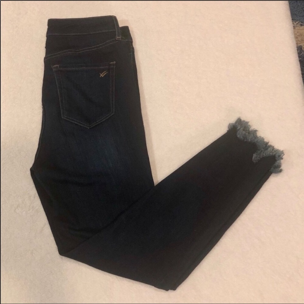 William Rast High Rise Ankle Raw Tulip Hem Jeans Size 29 NWOT